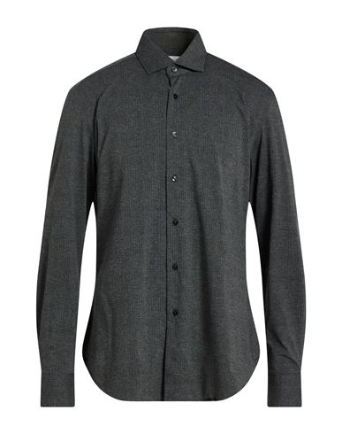 Xacus Man Shirt Charcoal Size 16 Polyamide, Elastane In Gray