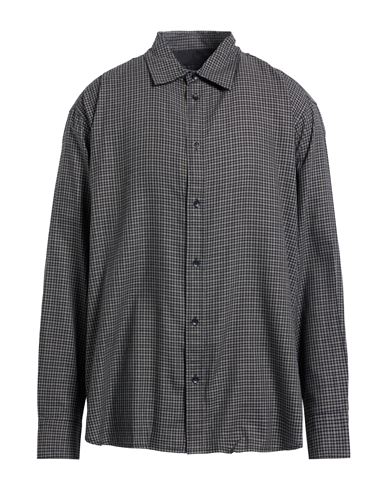 Rag & Bone Man Shirt Black Size L Cotton, Viscose In Multi