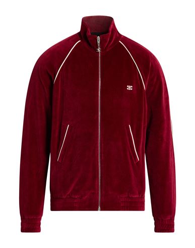 Celine Man Sweatshirt Burgundy Size L Cotton, Polyamide