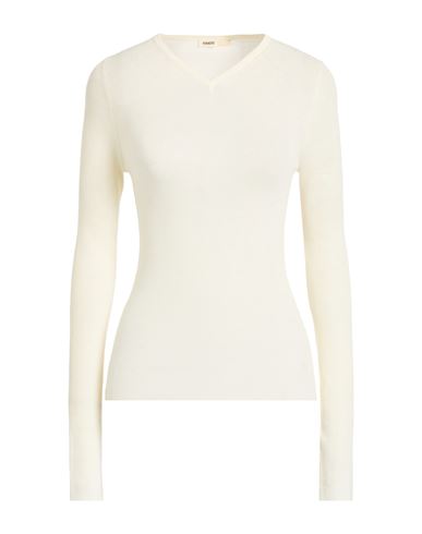 Khaite Woman Sweater Cream Size M Wool, Polyamide, Polyurethane In White