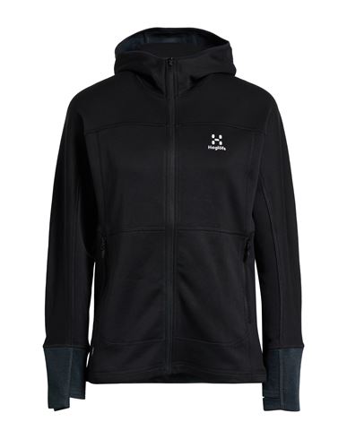 Haglöfs Man Sweatshirt Black Size L Recycled Polyester, Elastane In Black