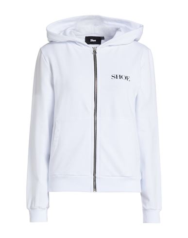 Shoe® Shoe Woman Sweatshirt White Size L Cotton, Elastane