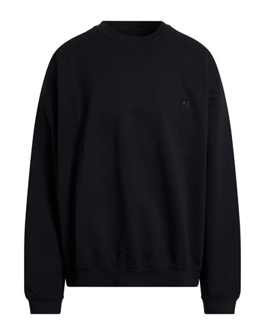 Y-3 Man Sweatshirt Black Size L Cotton, Recycled Polyester In Black