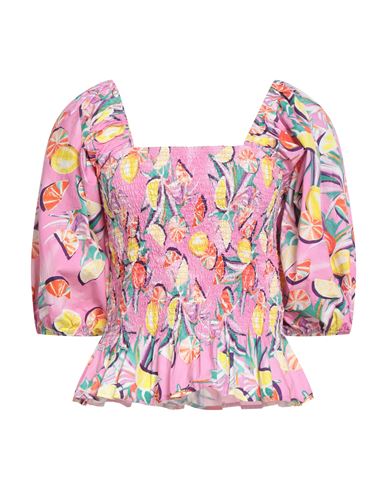 Maison Scotch Woman Top Pink Size 6 Organic Cotton In Pink