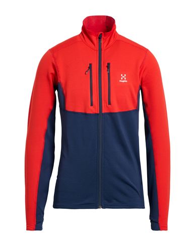 Haglöfs Man Sweatshirt Red Size M Recycled Polyester, Elastane In Red