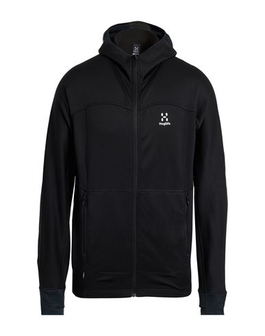 Haglöfs Man Sweatshirt Black Size Xl Recycled Polyester, Lycra