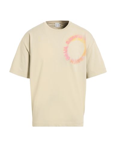 Paul Smith Man T-shirt Beige Size L Cotton In Brown