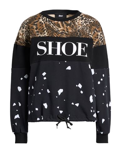 Shoe® Shoe Woman Sweatshirt Black Size Xl Cotton, Elastane In Black