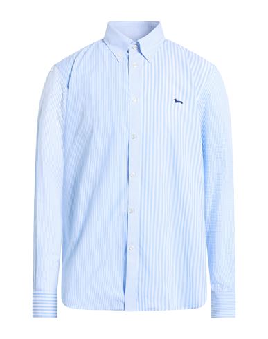 Harmont & Blaine Man Shirt Sky Blue Size Xxl Cotton