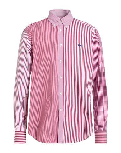 Harmont & Blaine Man Shirt Burgundy Size Xxl Cotton In Red