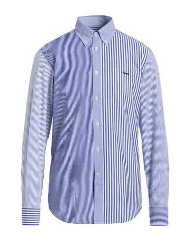 Harmont & Blaine Man Shirt Blue Size Xxl Cotton In Blue