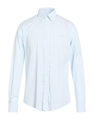Harmont & Blaine Man Shirt Sky Blue Size Xxl Cotton In Blue