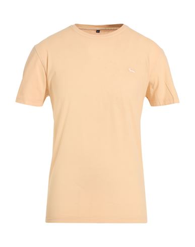 Harmont & Blaine Man T-shirt Apricot Size L Cotton In Orange