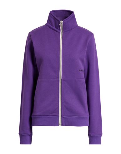Shoe® Shoe Woman Sweatshirt Purple Size M Cotton In Purple