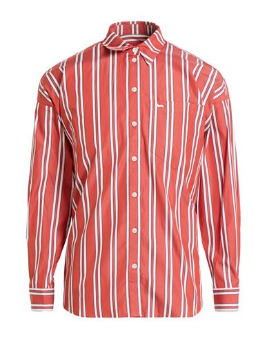 Harmont & Blaine Man Shirt Rust Size 16 ½ Cotton In Red
