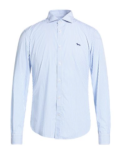 Harmont & Blaine Man Shirt Light Blue Size Xl Cotton In Blue