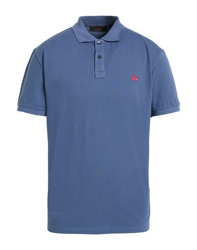 Peuterey Man Polo Shirt Purple Size Xl Cotton In Purple