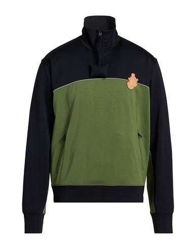 Moncler Genius 1 Moncler Jw Anderson Man Sweatshirt Military Green Size Xl Polyester, Elastane In Multi