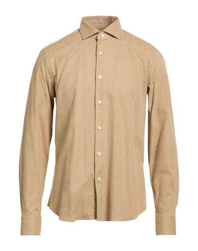 Savile Row Man Shirt Beige Size 16 ½ Cotton In Brown