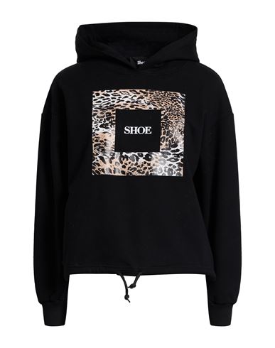 Shoe® Shoe Woman Sweatshirt Black Size L Cotton, Elastane In Black