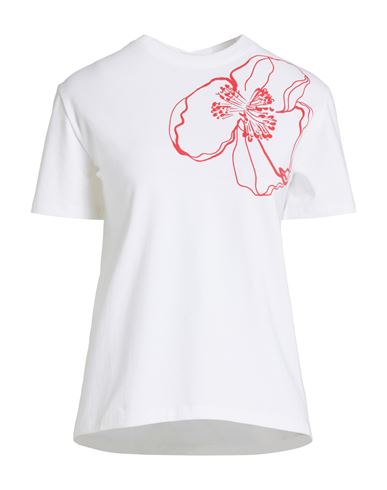 Cecilie Bahnsen Woman T-shirt White Size 6 Organic Cotton, Elastane In White