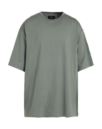 Y-3 Man T-shirt Sage Green Size L Cotton In Green