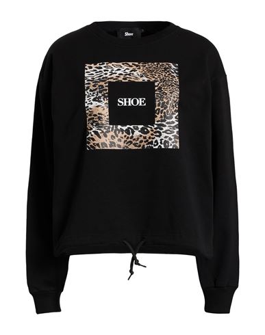 Shoe® Shoe Woman Sweatshirt Black Size Xl Cotton, Elastane In Black