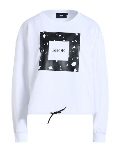 Shoe® Shoe Woman Sweatshirt White Size Xl Cotton, Elastane In White