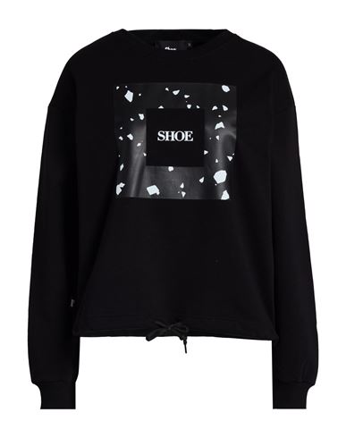 Shoe® Shoe Woman Sweatshirt Black Size L Cotton, Elastane In Black