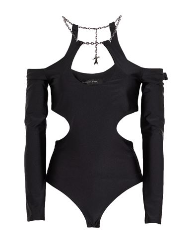 Patrizia Pepe Sera Woman Bodysuit Black Size 2 Polyamide, Elastane In Black