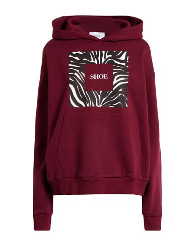 Shoe® Shoe Woman Sweatshirt Burgundy Size Xl Cotton In Red
