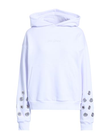 Shoe® Shoe Woman Sweatshirt White Size M Cotton In White