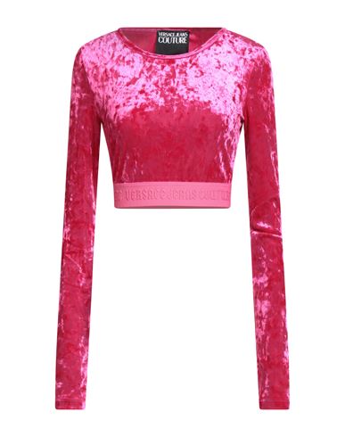 Versace Jeans Couture Woman T-shirt Fuchsia Size 6 Polyester, Elastane In Pink