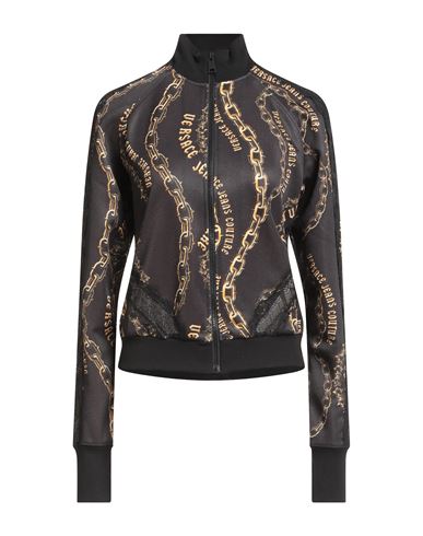 Versace Jeans Couture Woman Sweatshirt Black Size L Polyester In Black