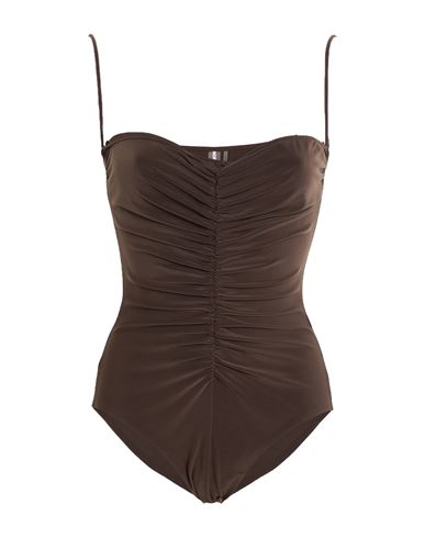 Bodysuit Damen Dunkelbraun M Damen