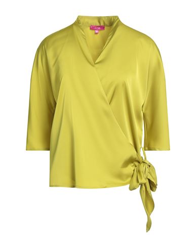 Éclà Woman Top Lime Green Size 10 Polyester, Elastane In Green