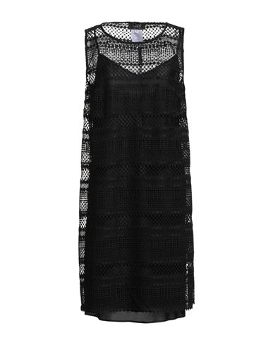 Clips Woman Mini Dress Black Size 14 Polyester In Black
