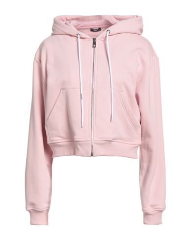 Versace Woman Sweatshirt Pink Size 10 Cotton In Pink