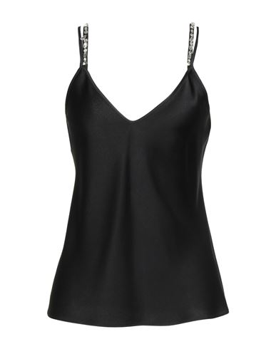 Max Mara Studio Woman Top Black Size 8 Acetate, Viscose In Black