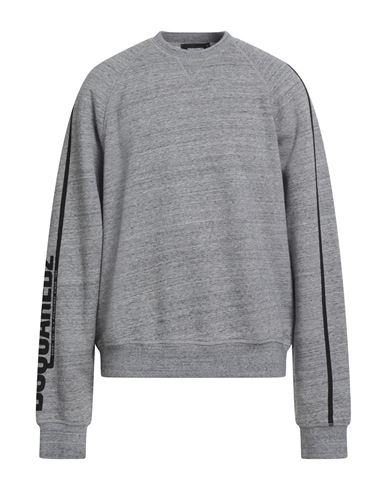 Dsquared2 Man Sweatshirt Grey Size L Cotton In Multi