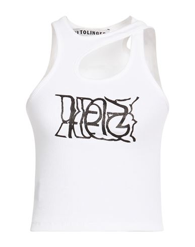 Ottolinger Woman Top White Size M Organic Cotton, Elastane In White