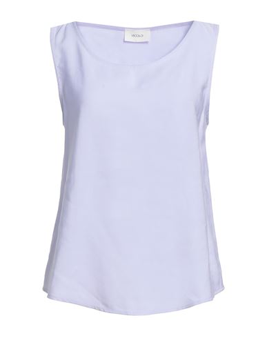Vicolo Woman Top Lilac Size S Viscose, Polyester In Purple