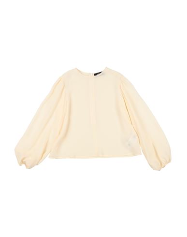 Versace Young Toddler Girl Top Ivory Size 6 Acetate, Silk, Polyamide In Neutral