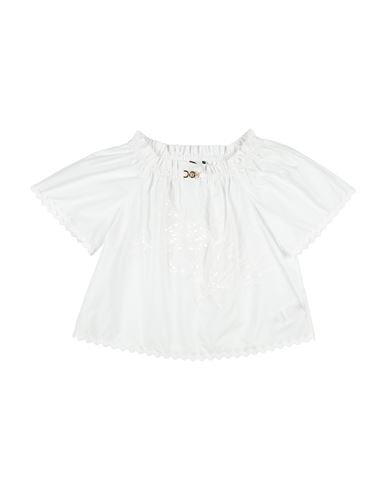 Versace Young Toddler Girl Top White Size 6 Cotton, Viscose, Polyester In White