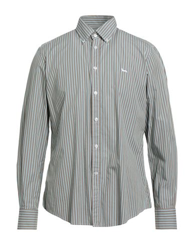 Harmont & Blaine Man Shirt Khaki Size L Cotton In Brown