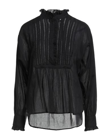 Antik Batik Woman Top Black Size 10 Cotton In Black