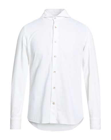 Giannetto Portofino Man Shirt White Size 16 Cotton In White