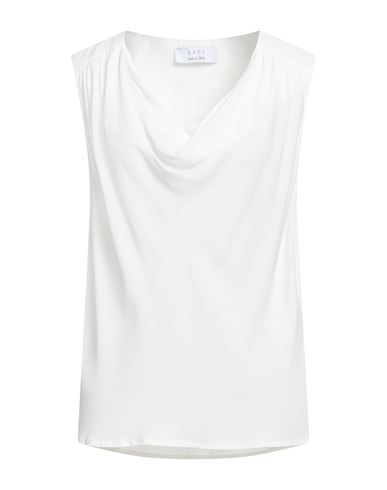 Kaos Woman Top White Size 4 Rayon
