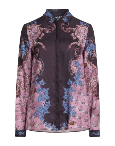 Versace Jeans Couture Woman Shirt Plum Size 4 Viscose In Multi