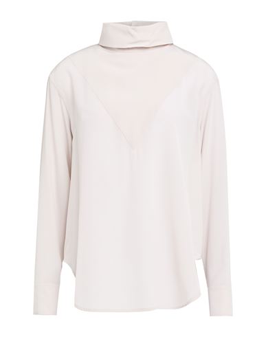 Drumohr Woman Top Light Grey Size 8 Silk In Neutral